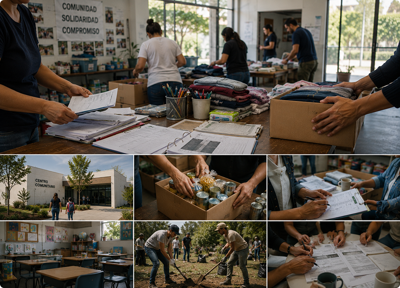 Trabajo comunitario y documentación institucional